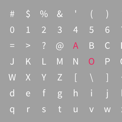 Letters / 文字